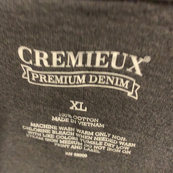 NWT XL  Cremieux long sleeved tee.   Slate grey    Guitar - Picture 2 of 3